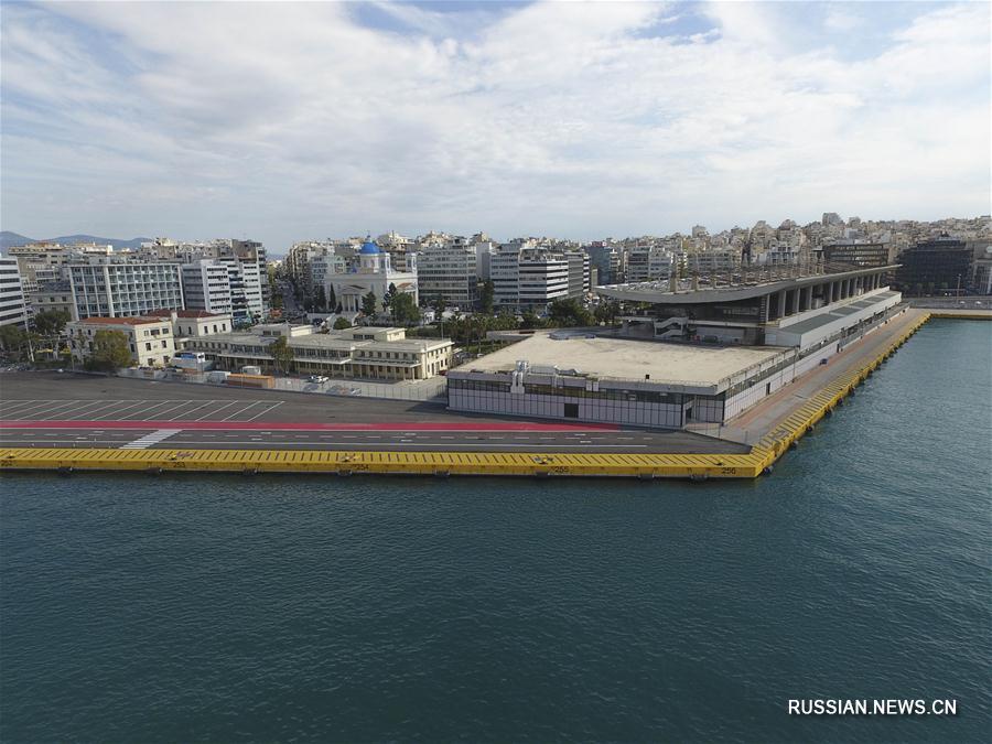 Греческий порт Пирей под управлением китайской компании COSCO