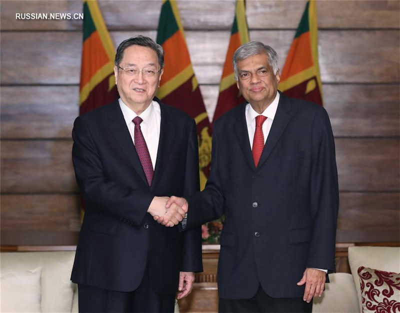 Юй Чжэншэн совершил официальный дружественный визит в Шри-Ланку