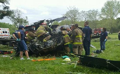 Один человек погиб, еще двое пострадали при крушении вертолета Blackhawk на поле для гольфа на востоке США