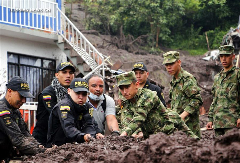 Жертвами оползней в Колумбии стали 11 человек