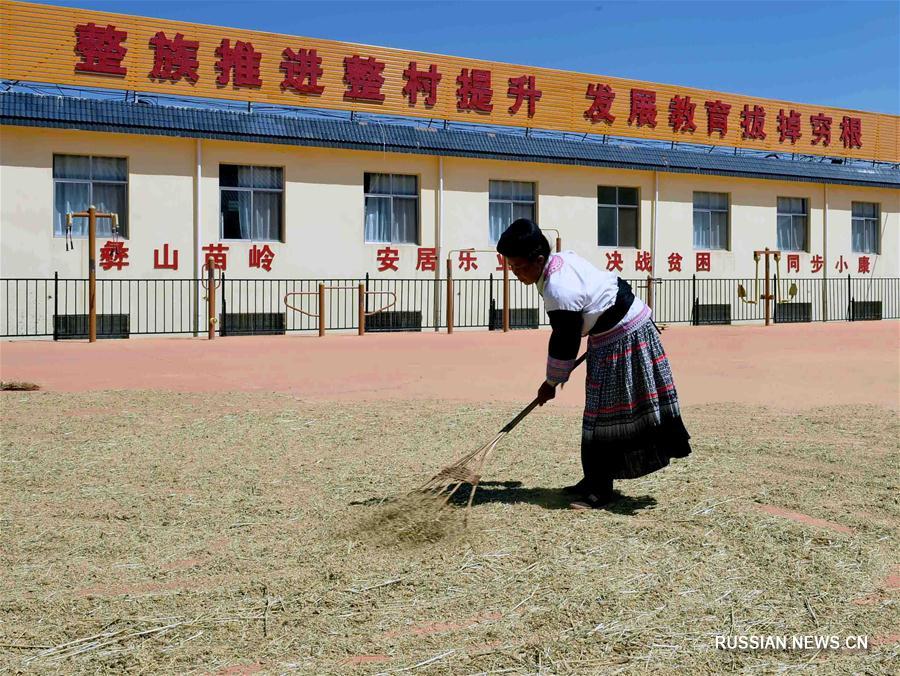 Борьба с бедностью в мяоской деревне в провинции Юньнань
