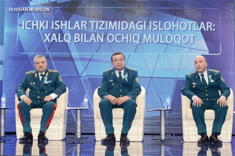 Пресс-конференция министра внутренних дел Узбекистана в Ташкенте