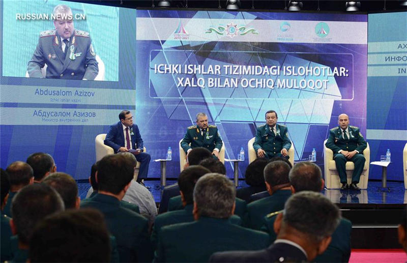 Пресс-конференция министра внутренних дел Узбекистана в Ташкенте