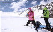 Полевые исследования тела ледника №1 в горах Тянь-Шань