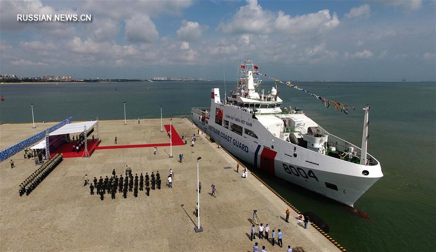 Корабль морской полиции Вьетнама впервые прибыл с визитом в Китай
