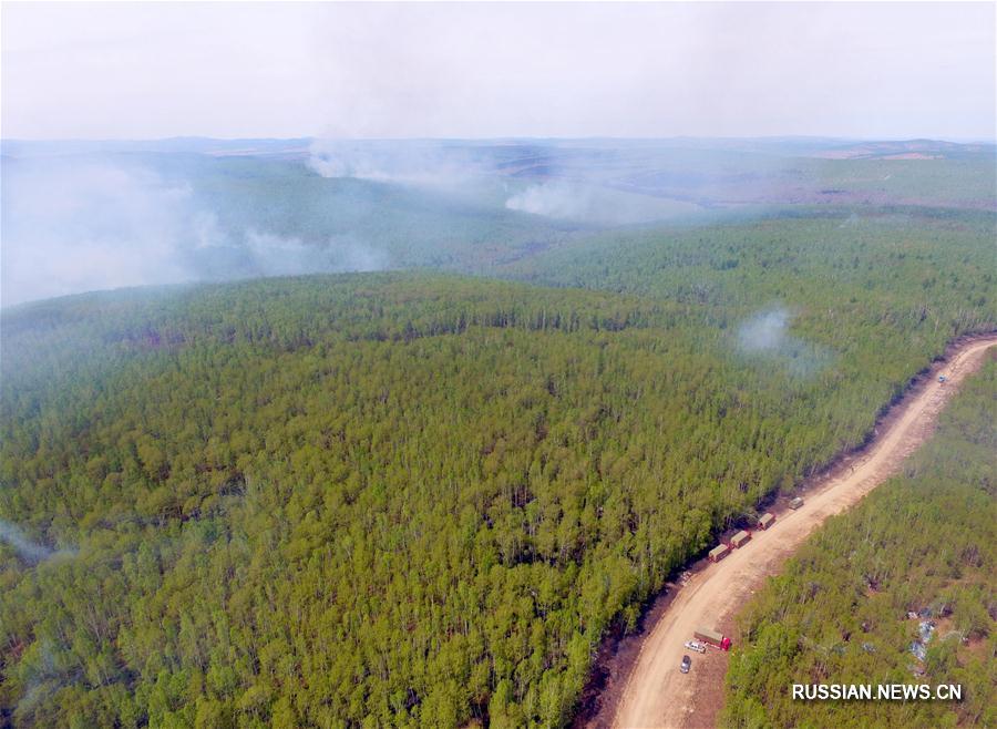 Пожарные взяли под контроль лесной пожар во Внутренней Монголии