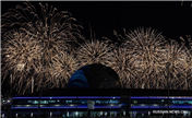 Фейерверки в честь открытия ЭКСПО-2017 в Астане