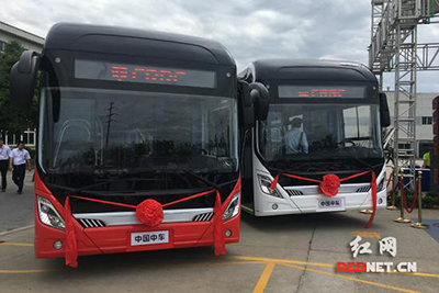 Провинция Хунань подарила два электробуса к 750-летию Могилевской области Беларуси