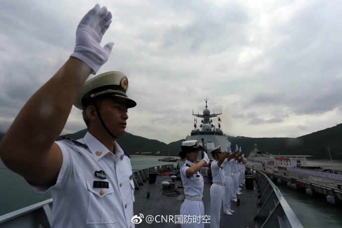 Отряд китайских военных кораблей отправился в Балтийское море для участия в первом этапе китайско-российских учений "Морское взаимодействие - 2017"