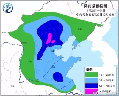 С сегодняшнего дня в Пекине ожидаются мощные ливни
