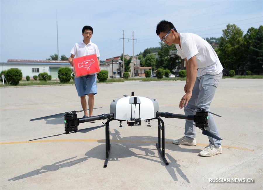 В Сиане начали доставлять покупки с помощью дронов
