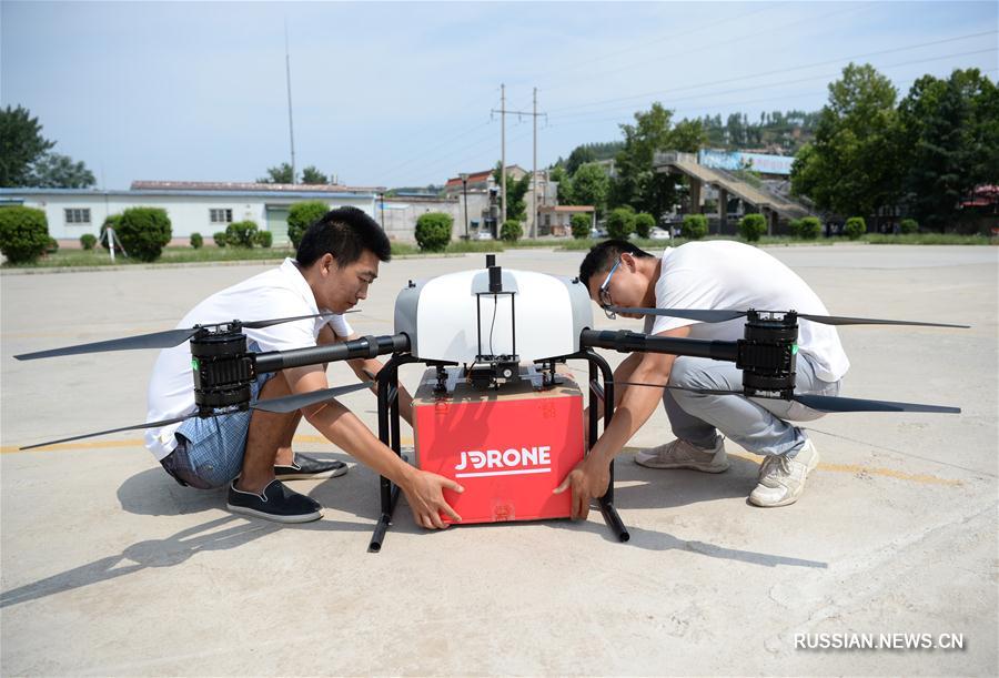 В Сиане начали доставлять покупки с помощью дронов