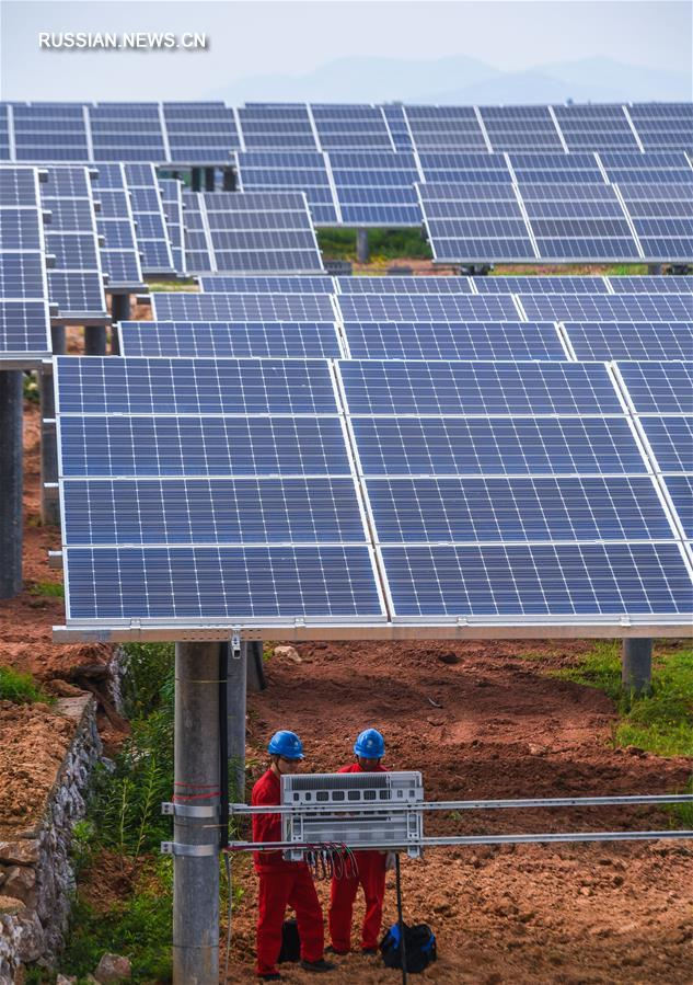 На севере провинции Чжэцзян пущена в эксплуатацию новая солнечная электростанция