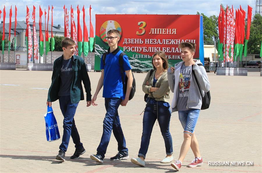 Минск украсили ко Дню независимости Республики Беларусь