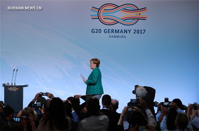 Пресс-конференция саммита G20 в Гамбурге