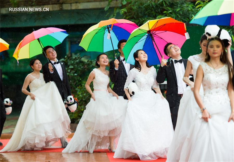 Коллективная свадьба в Гуанчжоу