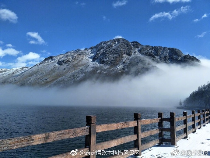 Жара накрыла Китай, зато в провинции Сычуань выпал снег