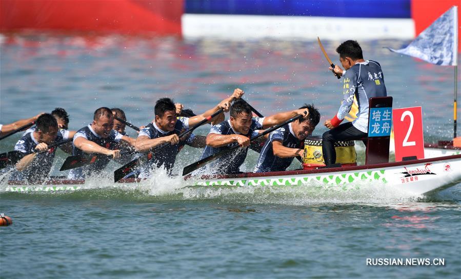 Завершились гонки на драконьих лодках в рамках 13-й Всекитайской спартакиады