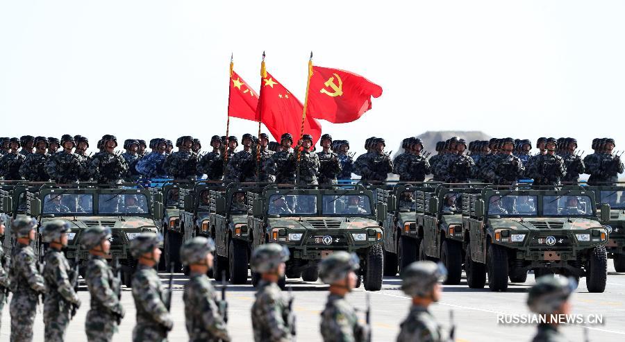 На полигоне Чжужихэ начался военный парад