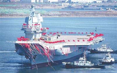 Первый авианосец китайского производства проведет швартовные испытания