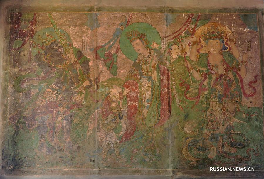 Реставрация древних фресок в Чжэндине
