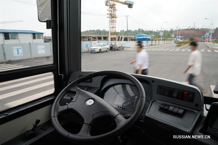 В Китае проходит испытания новый 12-метрового электробуса с интеллектуальным управлением