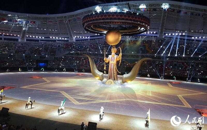 В Ашхабаде состоялась торжественная церемония открытия V Азиатских игр в закрытых помещениях и по боевым искусствам 