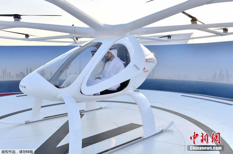В Дубае прошли испытания первого в мире беспилотного летающего такси