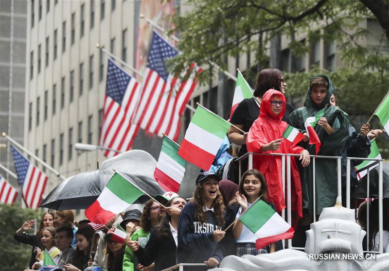 В Нью-Йорке прошло шествие по случаю Дня Колумба