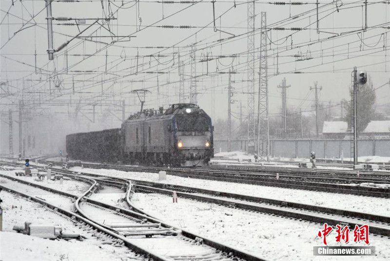В северной части Китая выпал снег