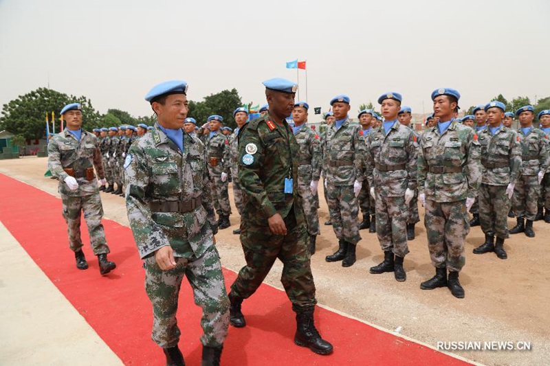Военнослужащие китайского миротворческого отряда в Дарфуре награждены Медалями мира ООН