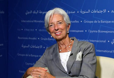 12 октября в Вашингтоне директор МВФ Кристин Лагард дала эксклюзивное интервью газете «Жэньминь жибао».