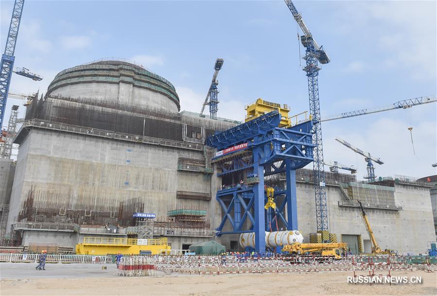 На Фуцинской АЭС началась установка парогенератора ZH-65 для ядерного реактора третьего поколения "Хуалун-1"