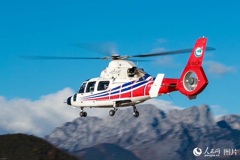 Китайский вертолёт AC312E для высокогорья успешно совершил испытательный полёт