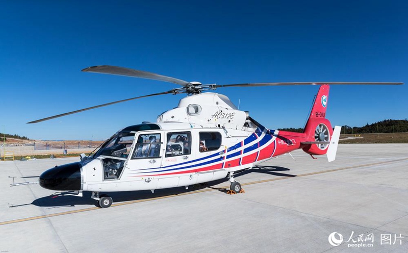 Китайский вертолёт AC312E для высокогорья успешно совершил испытательный полёт