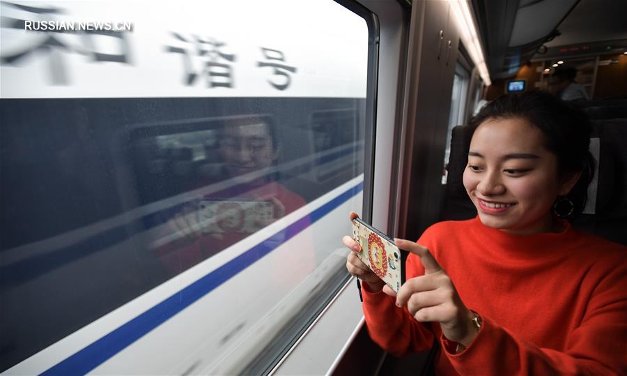Началось пробное движение скоростных поездов по магистрали Сиань-Чэнду