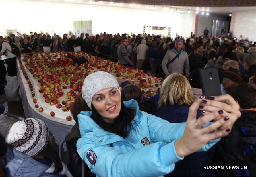 В Киеве испекли рекордно большой вегетарианский торт