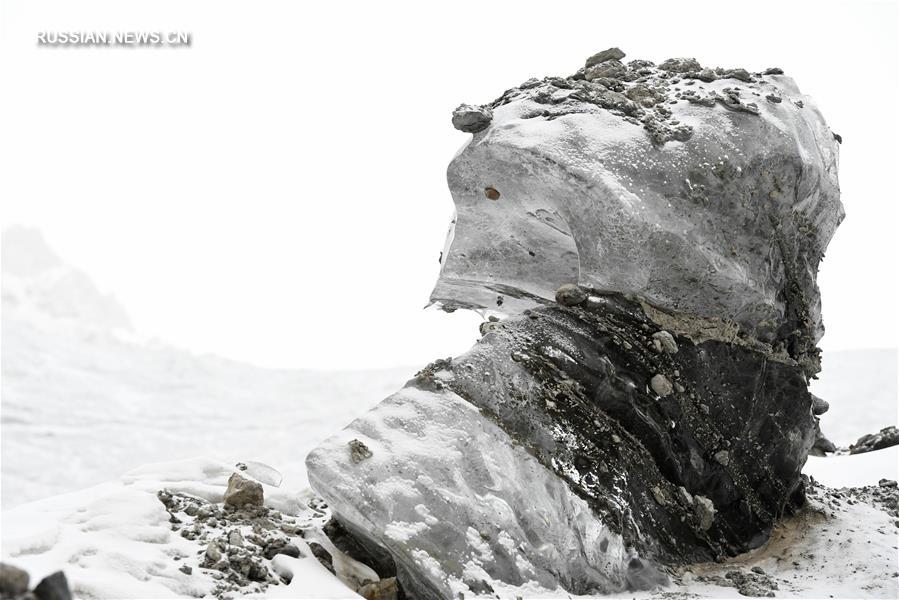 Ледник в горах Циляньшань закрыт для туристов в целях защиты от таяния