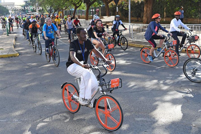 Велосипеды байкшеринговой компании Китая Mobike впервые появились в Африке
