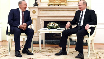 Назарбаев провел переговоры с Путиным в Кремле