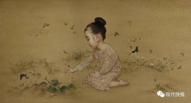 Китаец запечатлел своих дочерей в картинах