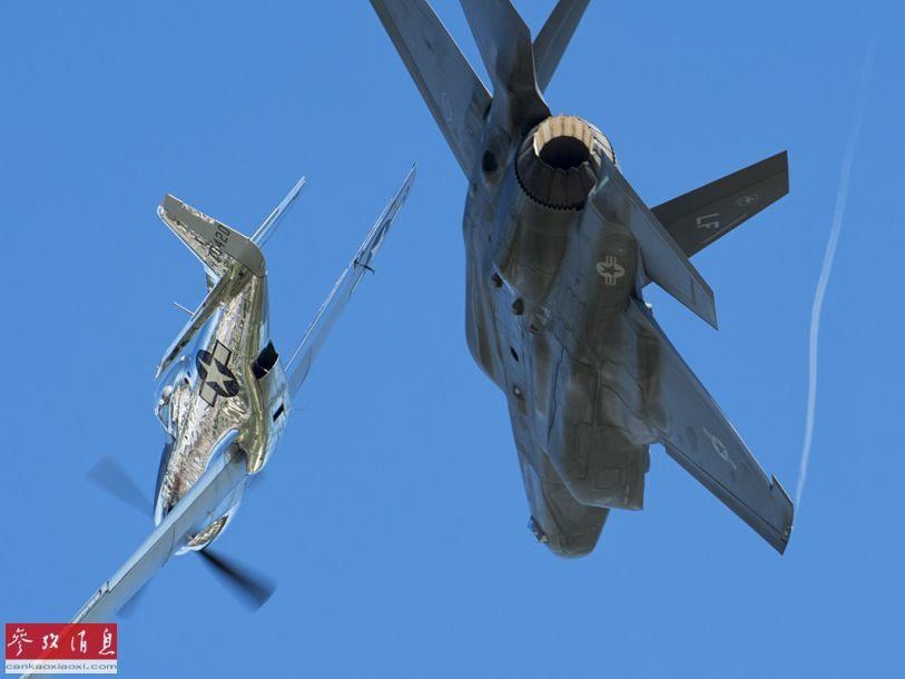 Близкая съемка учений американской армии F-35 преодоления зоны ПВО на малой высоте