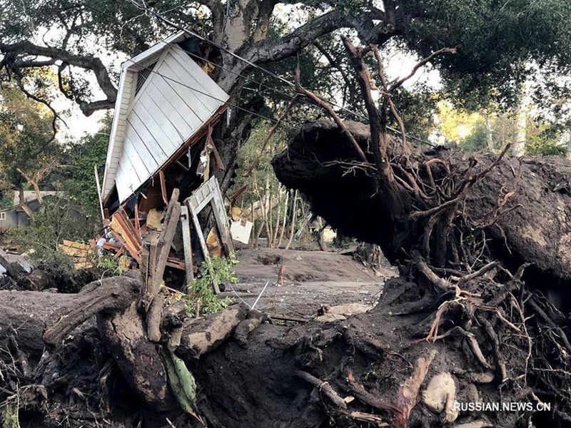 17 человек стали жертвами схода селевых потоков в американском штате Калифорния