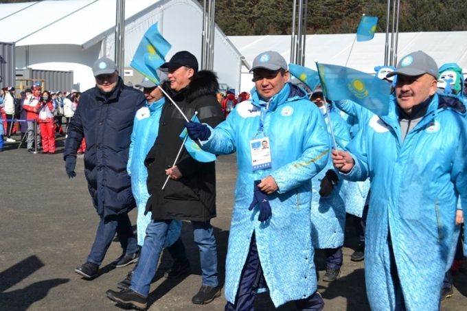 Олимпиада-2018: В Пхёнчхане подняли казахстанский флаг