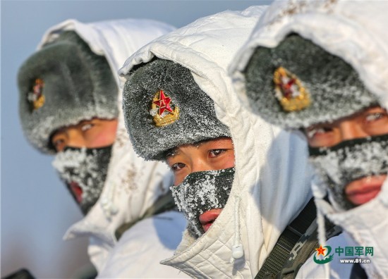 Тренировки китайских солдат при -30℃