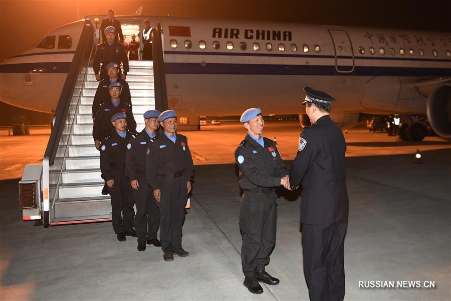 6-й отряд миротворческой полиции Китая в Южном Судане вернулся домой