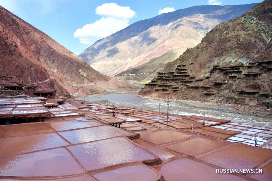 Добыча соли в Тибетском АР