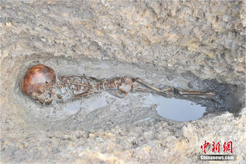 В Чэнду найдены полностью сохранившиеся человеческие скелеты древних людей