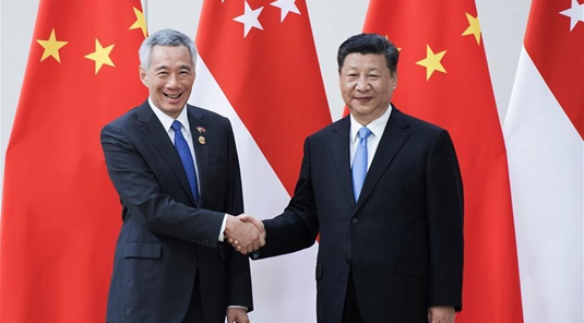 Си Цзиньпин встретился с премьер-министром Сингапура
