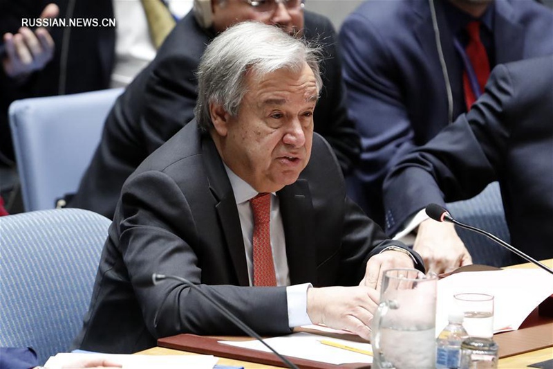 А. Гутерриш призвал вовлеченные в сирийский конфликт стороны действовать по Уставу ООН и принципам международного права